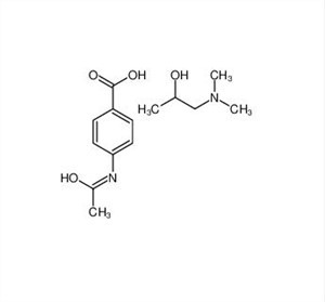 Ácido 4-acetamidobenzoico, composto com 1- (dimetilamino) propan-2-ol (1: 1) CAS 61990-51-0