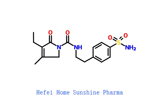 4- [2 - [(3-etil-4-metil-2-oxo-3-pirrolin-1-il) carboxamido] etil] benzenossulfonamida CAS 119018-29-0