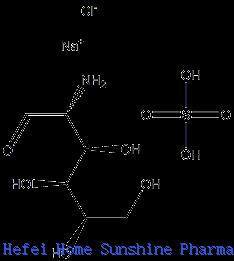 Cloreto de sódio sulfato de glucosamina CAS 1296149-13-7