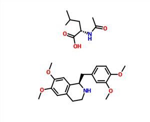 Ácido 2-acetamido-4-metilpentanóico, 1 - [(3,4-dimetoxifenil) metil] -6,7-dimetoxi-1,2,3,4-tetrahidroisoquinolina