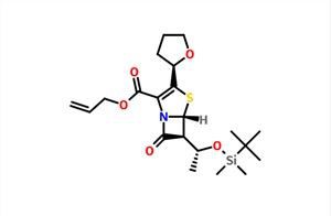 (5R, 6S) -6 - [(1R) -1 - [[(1,1-Dimetiletil) dimetilsilil] oxi] etil] -7-oxo-3 - [(2R) -tetrahidro-2-furanil] -4 Éster 2-propenil do ácido -tia-1-azabiciclo [3.2.0] hept-2-eno-2-carboxílico CAS 158365-51-6