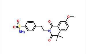 P-[2-(3,4-dihydro-7-metoxi-4,4-dimetila-1,3-dioxo-2(1H)-isoquinol)ethyl]benzenosulphonamida CAS 33456-68-7