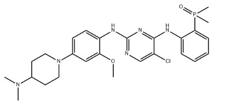 5-cloro-2-N-[4-[4-(dimetilamino)piperidina-1-il]-2-metoxifenil]-4-N- (2-dimetilfosforilfenil)pirimidina-2,4-diamina CAS 1197958-12-5